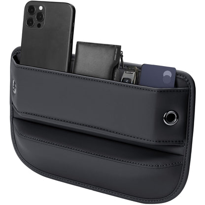 Leather Car Seat Gap Organizer for Car SUV Truck Black