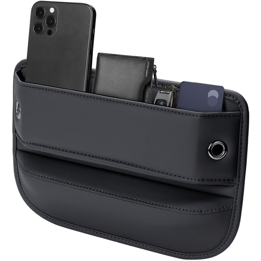 Leather Car Seat Gap Organizer for Car SUV Truck Black