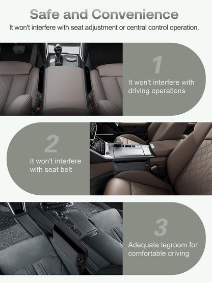 Leather Car Seat Gap Organizer for Car SUV Truck Black